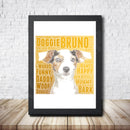 Personalised Jack Russell Word Art Poster Print