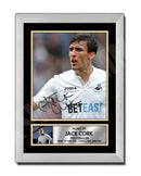 JACK CORK 2 Limited Edition Football Player Signed Print - Football