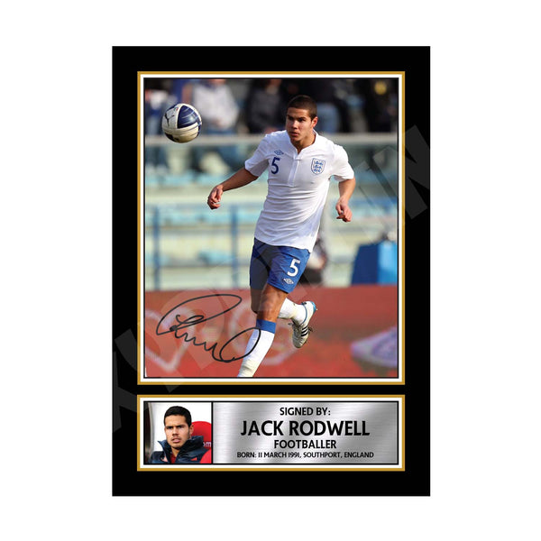JACK RODWELL Football Player Printed Signature Print
