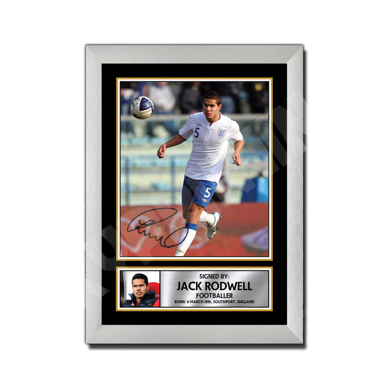 JACK RODWELL Limited Edition Football Player Signed Print - Football