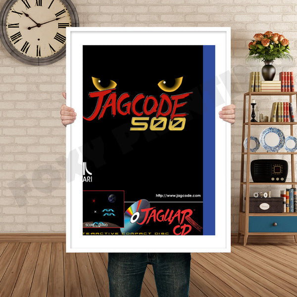 Jagcode 500 Jaguar CD Retro Game Inspired Theme Nintendo NES Gaming