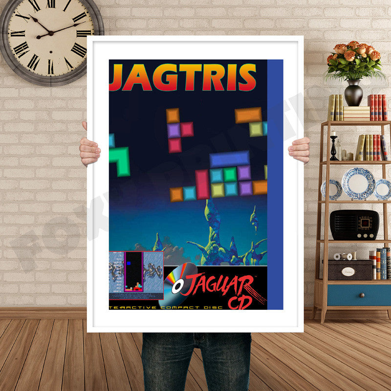 JAGTRIS JAGUAR CD Retro GAME INSPIRED THEME Nintendo NES Gaming A4 A3 A2 Or A1 Poster Art 138
