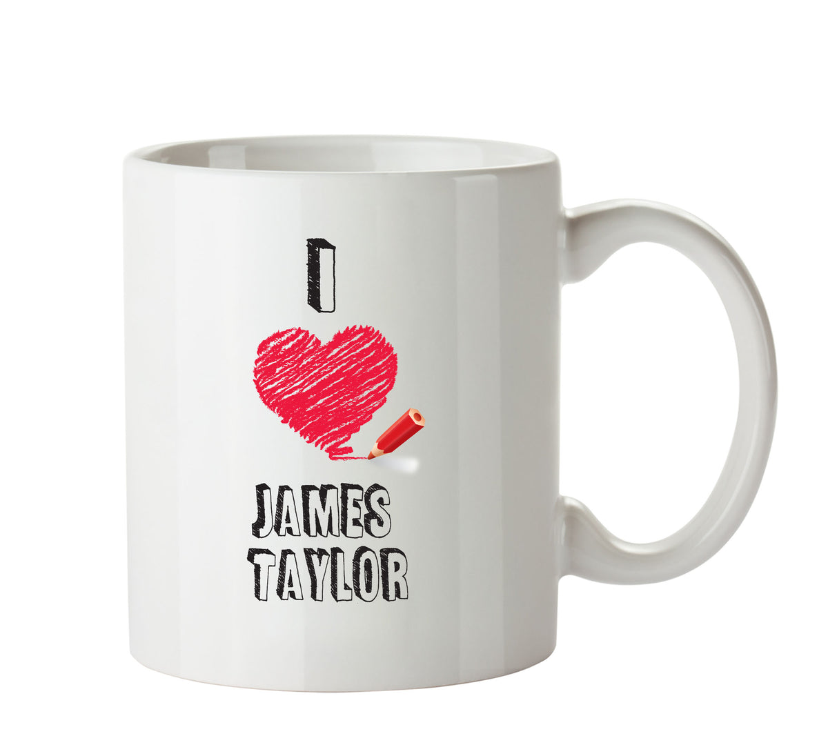 I Love JAMES TAYLOR Celebrity Mug – printed mug product image 1