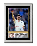 JAMES ANDERSON Limited Edition Cricketer Signed Print - Cricket Player