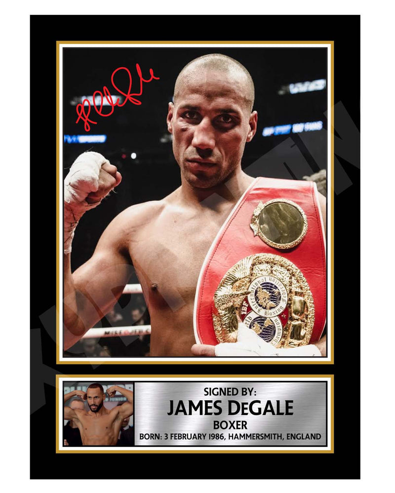 JAMES DEGALE Limited Edition Boxer Signed Print - Boxing