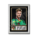 JAMES FAULKNER Limited Edition Cricketer Signed Print - Cricket Player