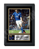 JAMES McFADDEN Limited Edition Football Player Signed Print - Football