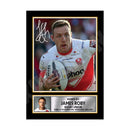 JAMES ROBY 2 Limited Edition Rugby Player Signed Print - Rugby
