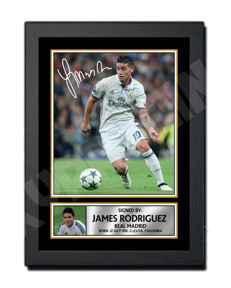 JAMES RODRIGUEZ 2 Limited Edition Football Player Signed Print - Football