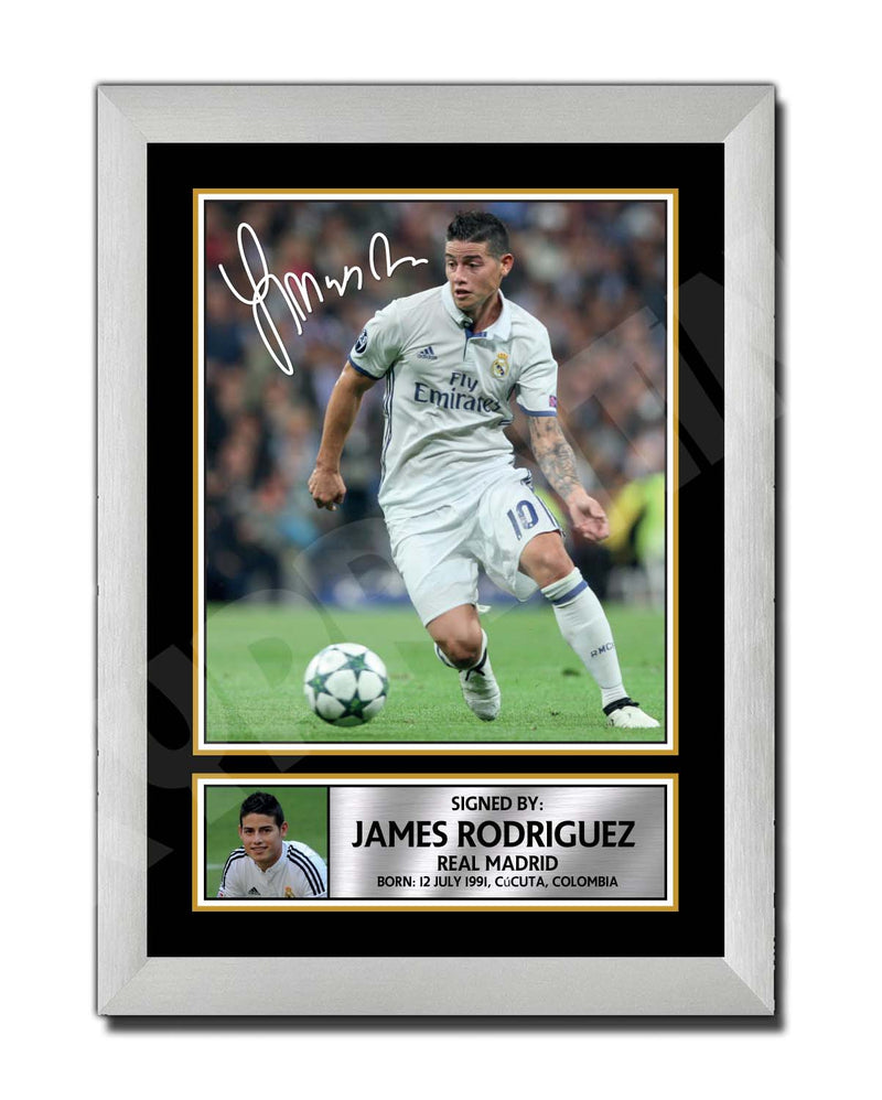 JAMES RODRIGUEZ 2 Limited Edition Football Player Signed Print - Football