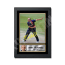 JAMES TREADWELL 2 Limited Edition Cricketer Signed Print - Cricket Player