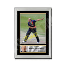 JAMES TREADWELL 2 Limited Edition Cricketer Signed Print - Cricket Player