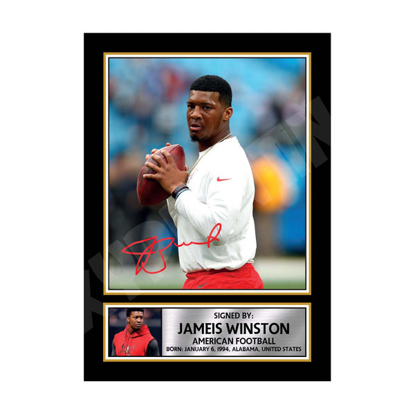 Jameis Winston 2 American Football Printed Signature Print