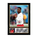 JAMIES WINSTON 2 Limited Edition Football Signed Print - American Footballer