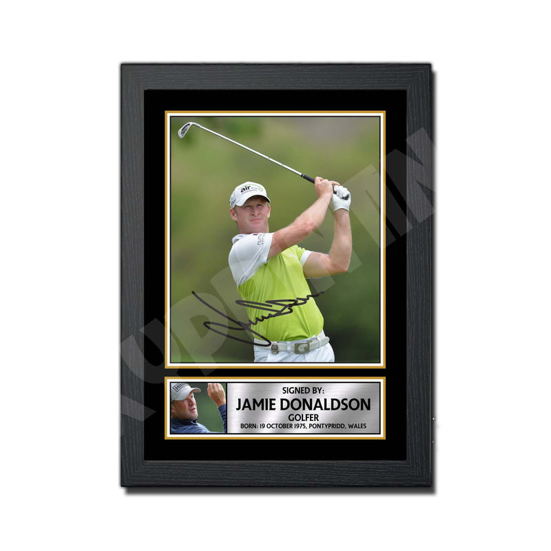 JAMIE DONALDSON 2 Limited Edition Golfer Signed Print - Golf