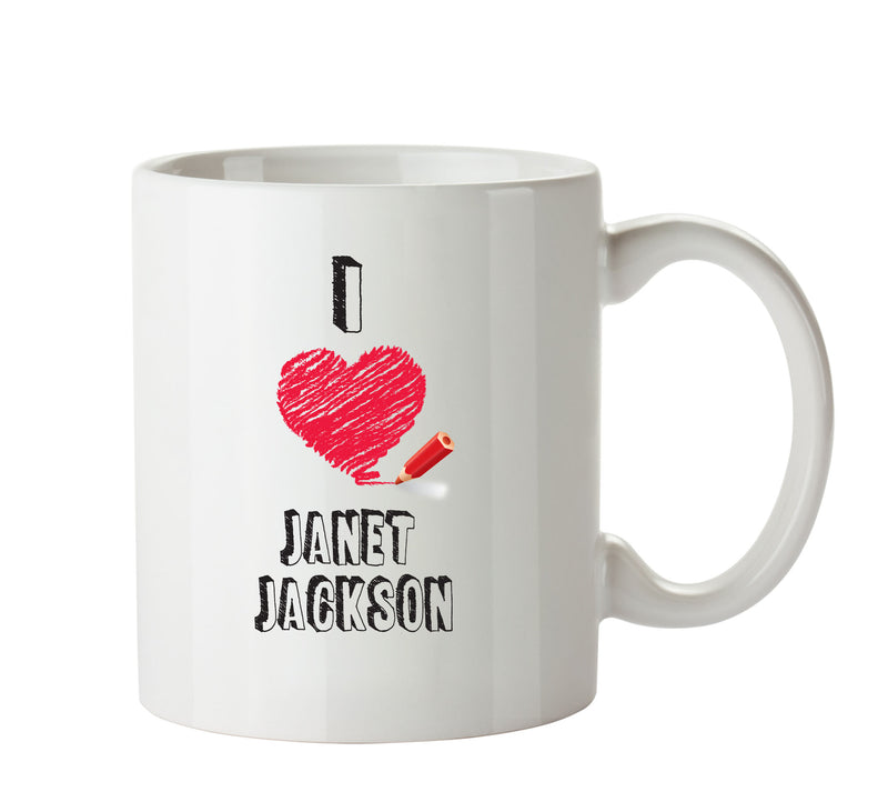 I Love JANET JACKSON Celebrity Mug