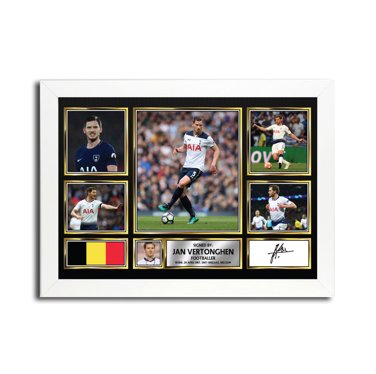 JAN VERTONGHEN MC1610 Printed Signature Football Poster – Jan Vertonghen MC1610 Printed Signature Football Poster