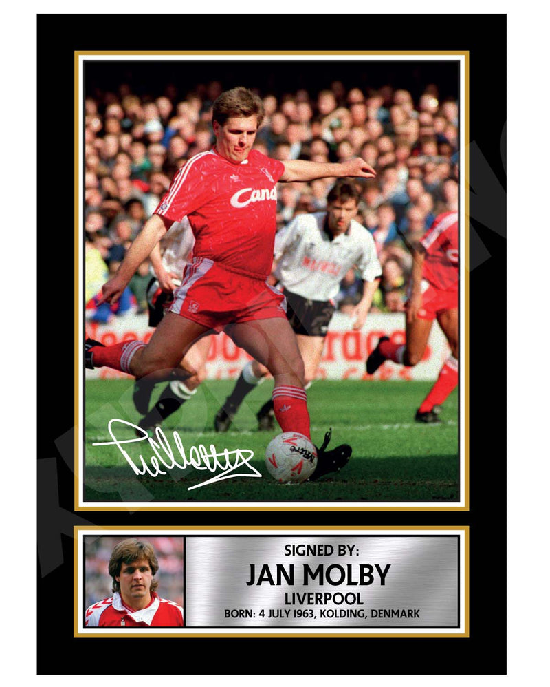 JAN MOLBY 1 Limited Edition Football Player Signed Print - Football