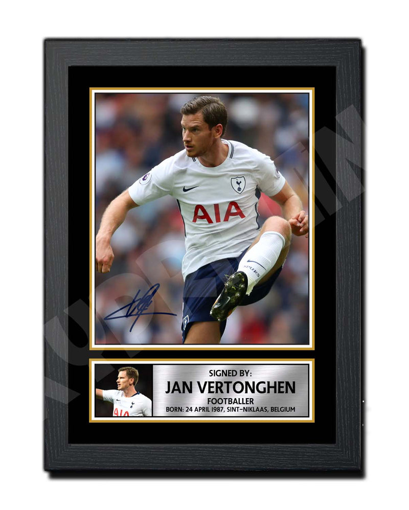 JAN VERTONGHEN Limited Edition Football Player Signed Print - Football
