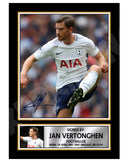 JAN VERTONGHEN Limited Edition Football Player Signed Print - Football