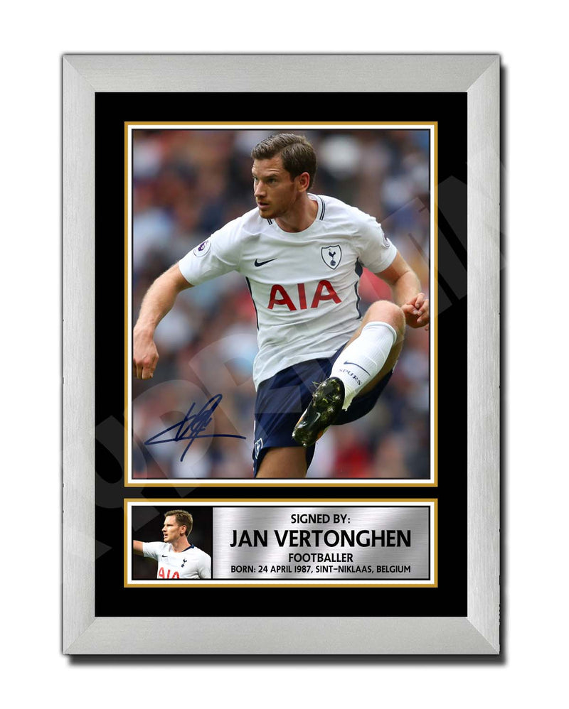 JAN VERTONGHEN Limited Edition Football Player Signed Print - Football