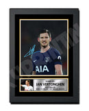 JAN VERTONGHEN 2 Limited Edition Football Player Signed Print - Football