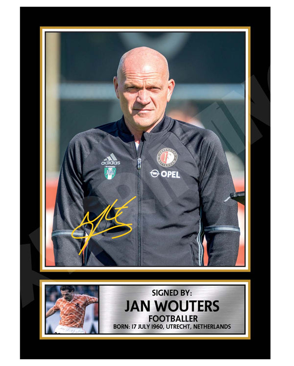 JAN WOUTERS Football Player Printed Signature Print