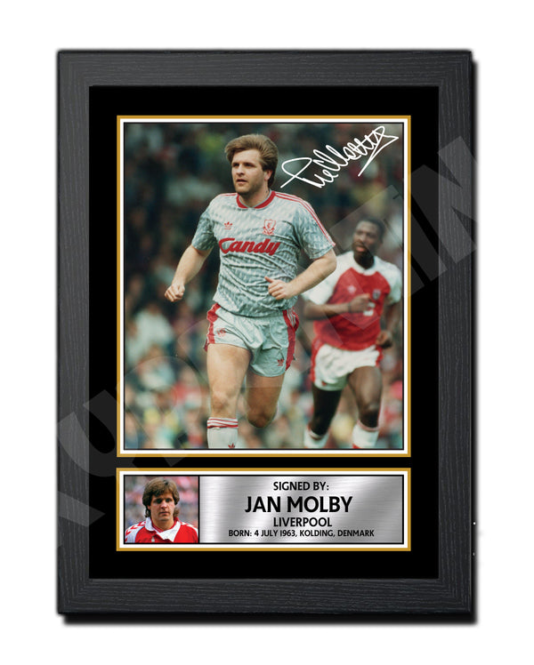 JAN MOLBY 2 Football Player Printed Signature Print