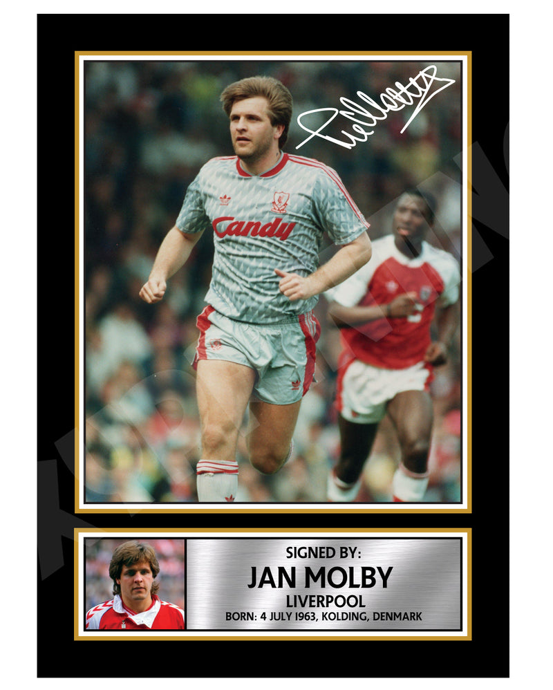JAN MOLBY 2 Limited Edition Football Player Signed Print - Football