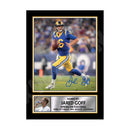 JARED GOFF 2 Limited Edition Football Signed Print - American Footballer