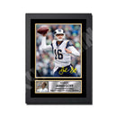 JARED GOFF (1) Limited Edition Football Signed Print - American Footballer