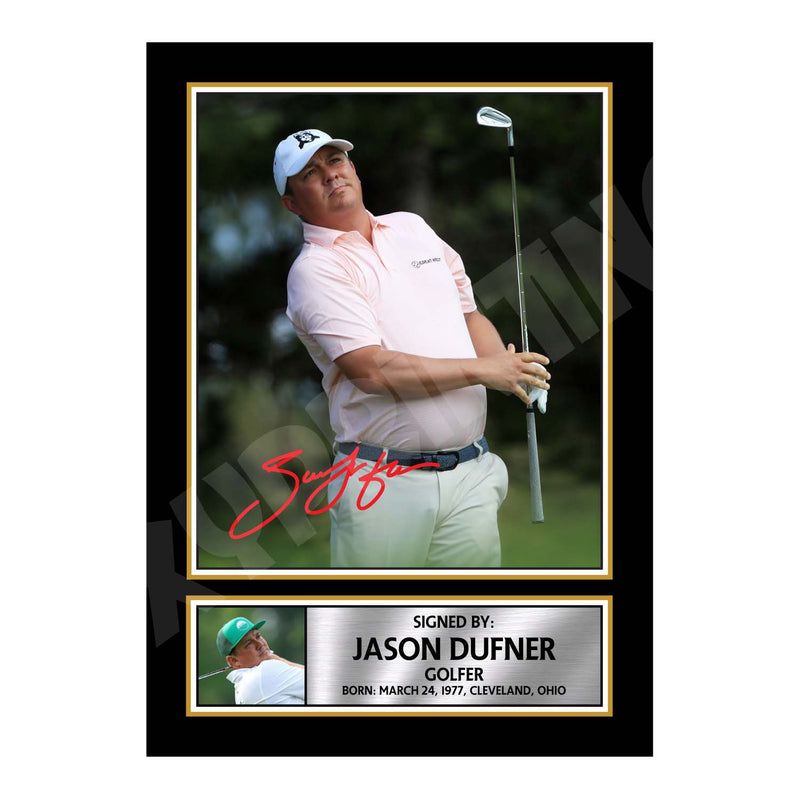 JASON DUFNER Limited Edition Golfer Signed Print - Golf