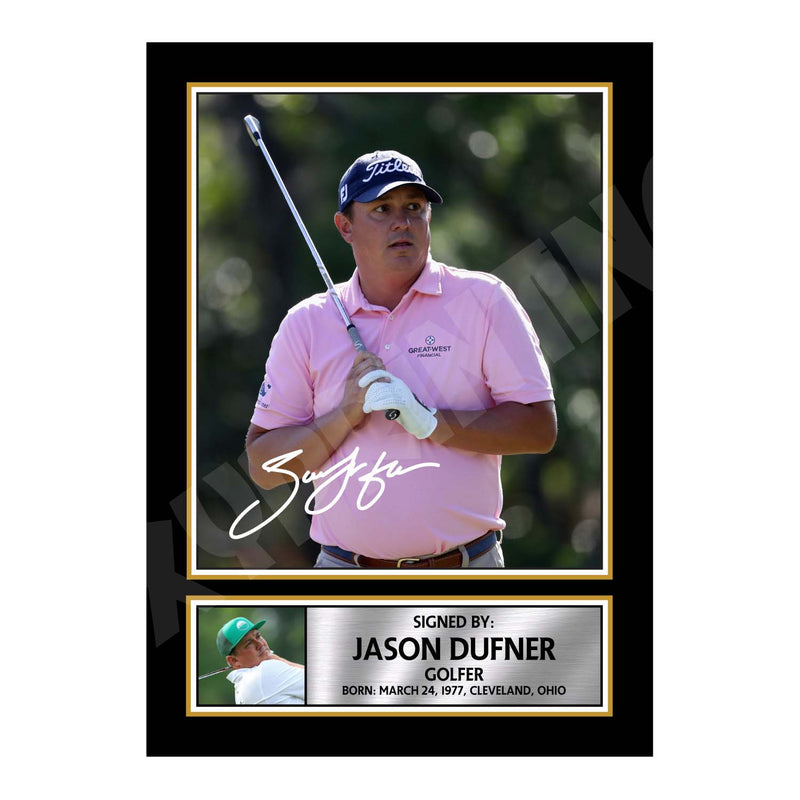 JASON DUFNER 2 Limited Edition Golfer Signed Print - Golf