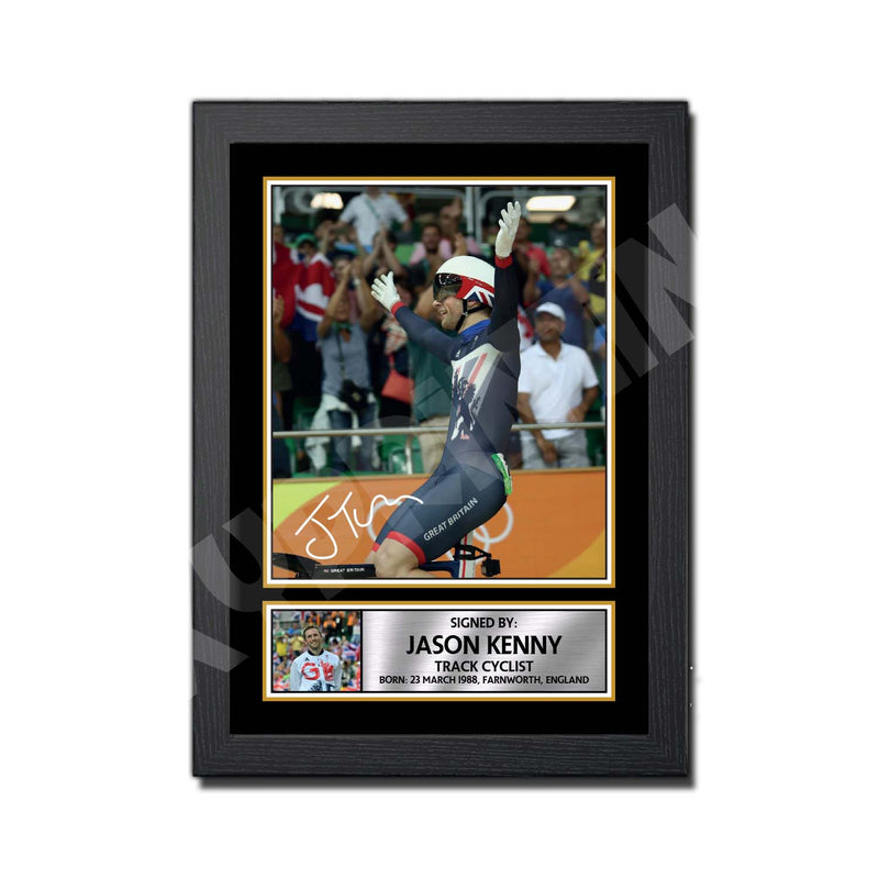 JASON KENNY 2 Limited Edition Football Signed Print - American Footballer