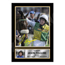 JASON MAGUIRE 2 Limited Edition Horse Racer Signed Print - Horse Racing
