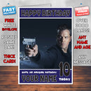 JASON BOURNE CARD SJ THEME INSPIRED Style PERSONALISED Kids Adult FUNNY Birthday Card
