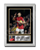 JAVIER HERNANDEZ (1) Limited Edition Football Player Signed Print - Football