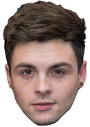 JAYMI HENSLEY JB - Music Star Fancy Dress Cardboard Celebrity Party Face Mask