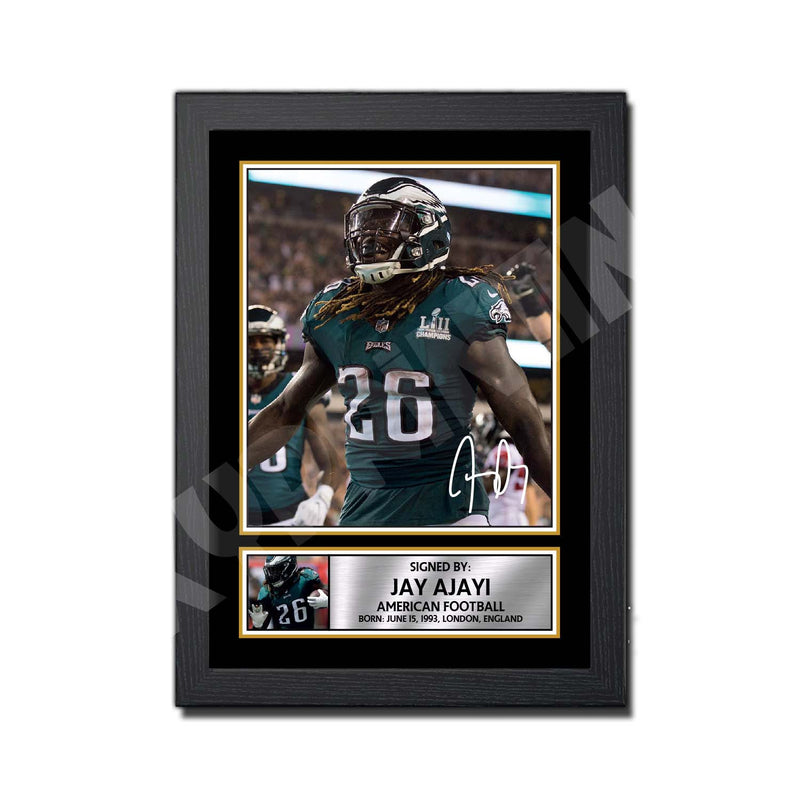JAY AJAYI 2 Limited Edition Football Signed Print - American Footballer