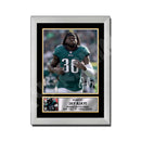 JAY AJAYI (1) Limited Edition Football Signed Print - American Footballer