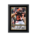 JC Tretter 2 Limited Edition Football Signed Print - American Footballer