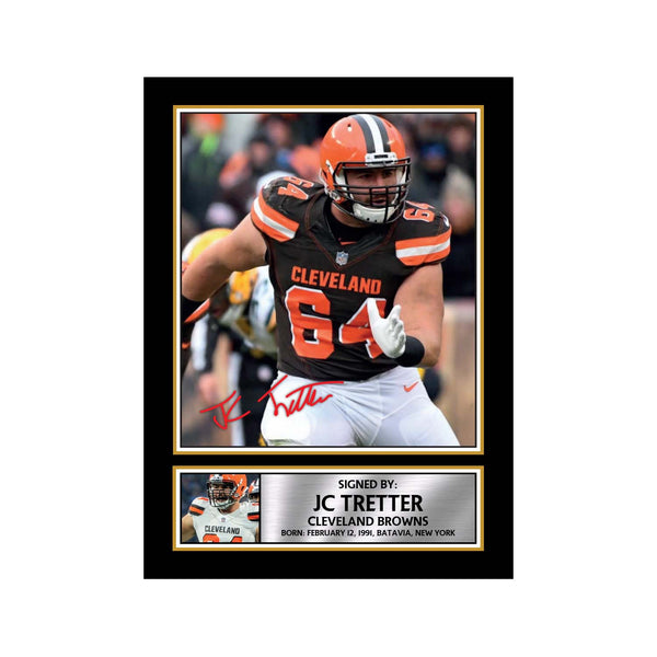 JC Tretter 2 American Football Printed Signature Print