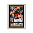 JC Tretter 2 Limited Edition Football Signed Print - American Footballer