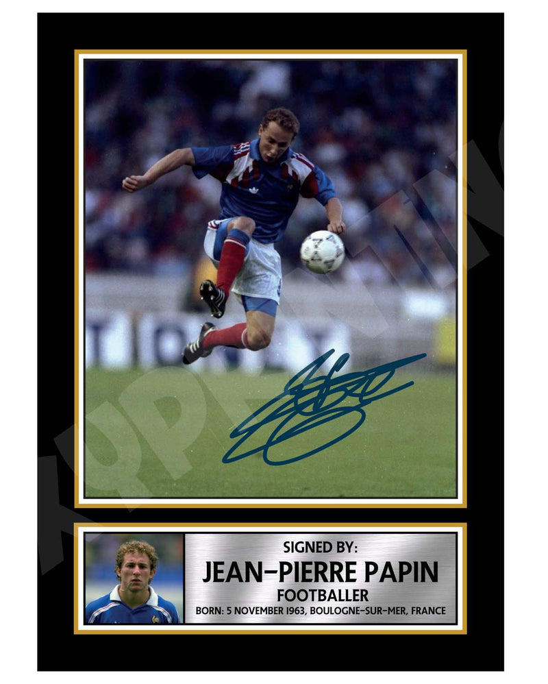 JEAN PIERRE PAPIN Limited Edition Football Player Signed Print - Football