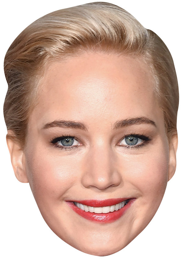 Jennifer Lawrence Face Mask – Fancy Dress Cardboard Costume Mask