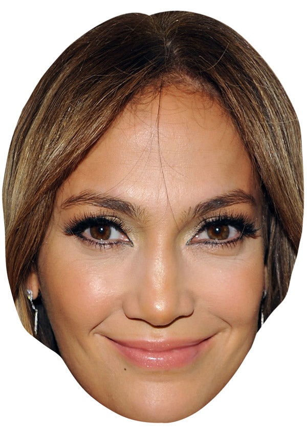 JENNIFER LOPEZ JB - Music Star Fancy Dress Cardboard Celebrity Party Face Mask