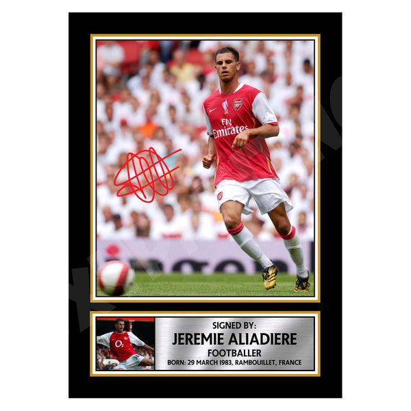 JEREMIE ALIADIERE Football Player Printed Signature Print