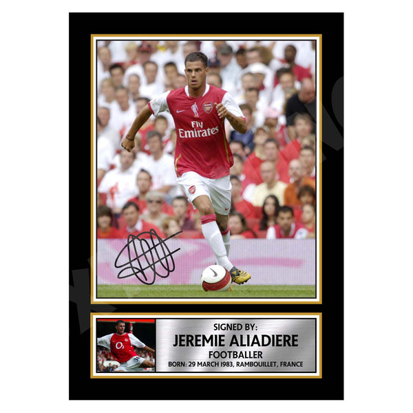 JEREMIE ALIADIERE 2 Football Player Printed Signature Print