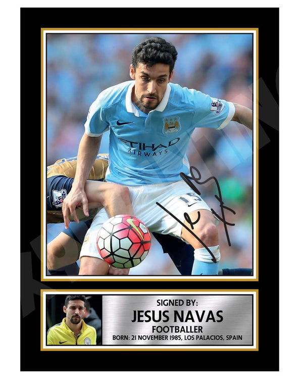 JESUS NAVAS 2 Football Player Printed Signature Print