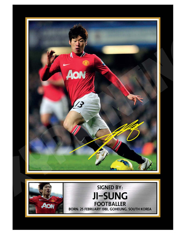 JI-SUNG (1) Football Player Printed Signature Print